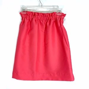 Prill Hot Pink Paperbag Style Skirt